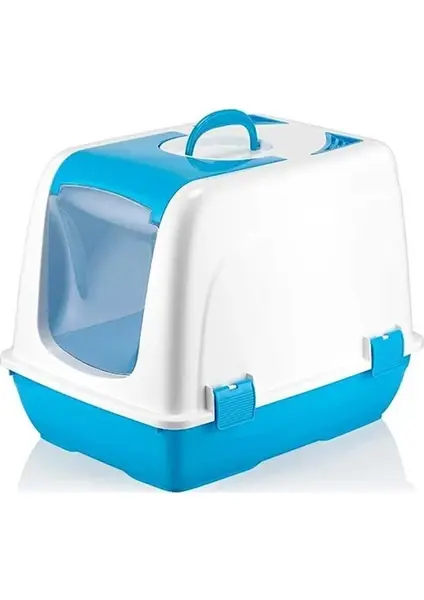 Plastik Kapalı Kedi Tuvaleti