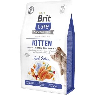 Brit Care Tahılsız Kitten Kedi 2kg Gentle Digestion Strong Immunity Somonlu Tahılsız Yavru Kedi