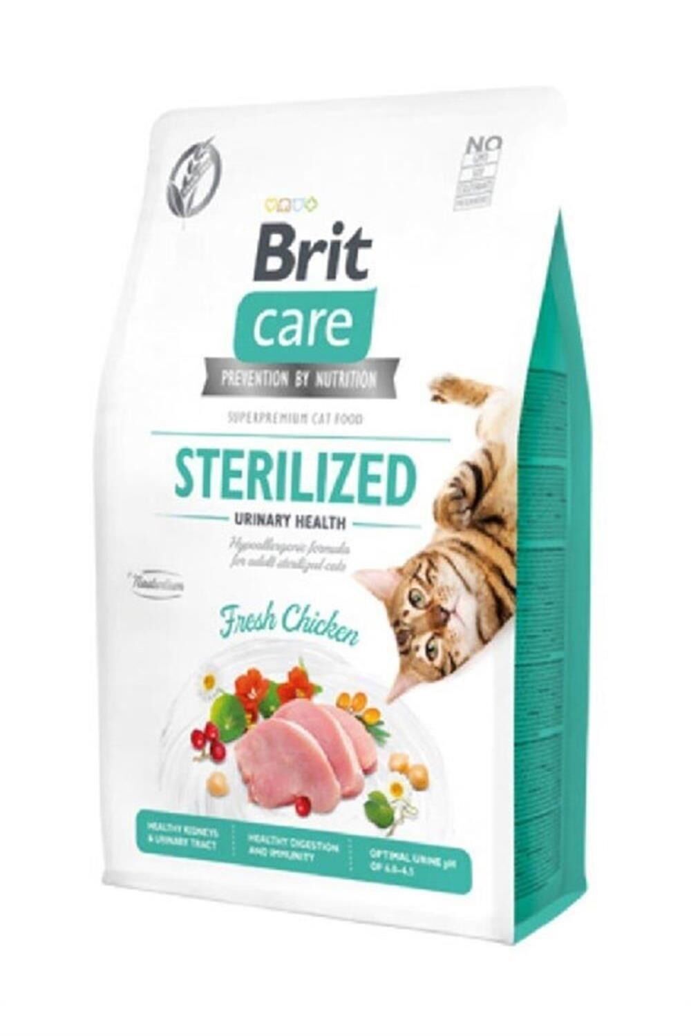 Brit Care Hypo-allergenic Urinary Tahılsız Tavuklu Kısırlaştırılmış Kedi Maması 2kg