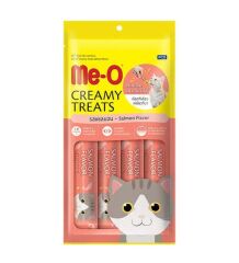 Me-O Creamy Treats Somonlu Sıvı Kedi Ödülü 4 x 15 Gr